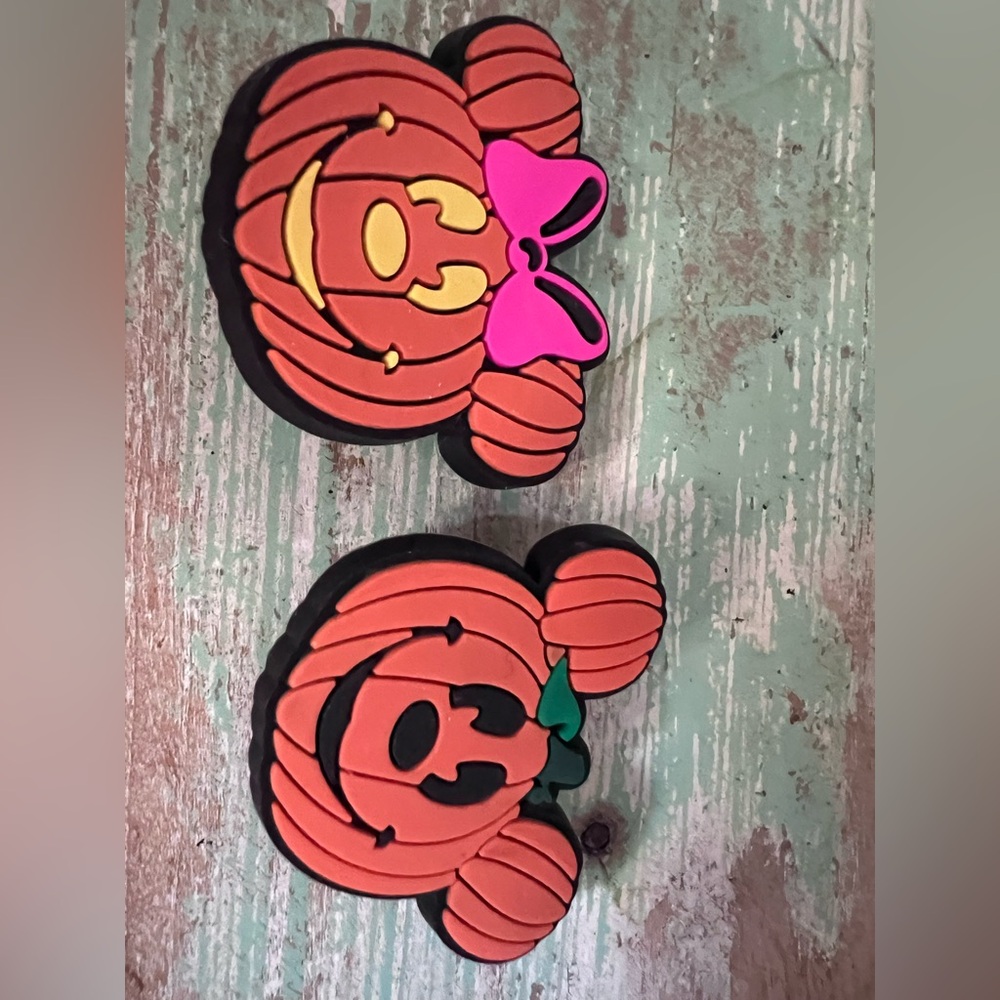 Mickey & Minnie Mouse Pumpkin Character Shoe Charms for crocs